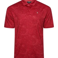 Farah Men's Starkey All-Over Print Golf Polo Shirt
