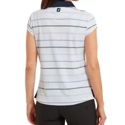 FootJoy Ladies Birdseye Stripe Smooth Jacquard Golf Polo Shirt