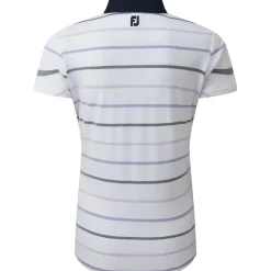 FootJoy Ladies Birdseye Stripe Smooth Jacquard Golf Polo Shirt