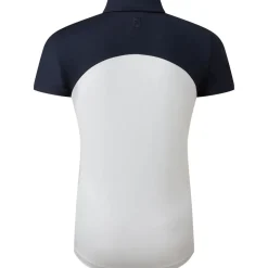 FootJoy Ladies Cap Sleeve Colour Block Lisle Golf Polo Shirt