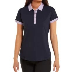 FootJoy Ladies Colour Block Golf Polo Shirt