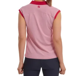 FootJoy Ladies End on End Stripe Lisle Golf Polo Shirt