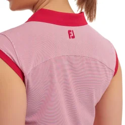 FootJoy Ladies End on End Stripe Lisle Golf Polo Shirt