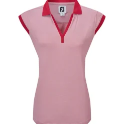 FootJoy Ladies End on End Stripe Lisle Golf Polo Shirt
