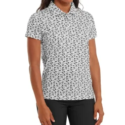 FootJoy Ladies Floral Print Golf Polo Shirt