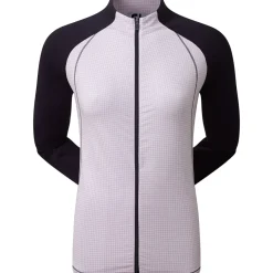 FootJoy Ladies Houndstooth Printed Full Zip Golf Mid Layer