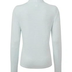 FootJoy Ladies Lightweight Tonal Stripe Full-Zip Golf Mid Layer