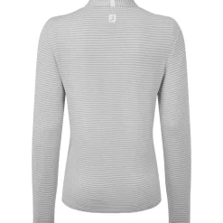 FootJoy Ladies Lightweight Tonal Stripe Full-Zip Golf Mid Layer
