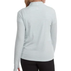 FootJoy Ladies Lightweight Tonal Stripe Full-Zip Golf Mid Layer
