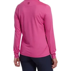 FootJoy Ladies Thermal Solid Long Sleeve Golf Polo Shirt