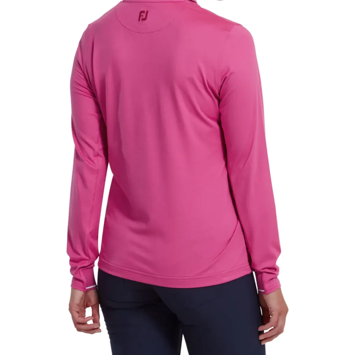 FootJoy Ladies Thermal Solid Long Sleeve Golf Polo Shirt