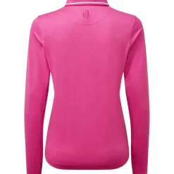 FootJoy Ladies Thermal Solid Long Sleeve Golf Polo Shirt