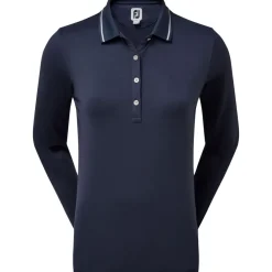FootJoy Ladies Thermal Solid Long Sleeve Golf Polo Shirt