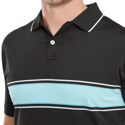 FootJoy Men's Engineered Pin Stripe Golf Polo Shirt