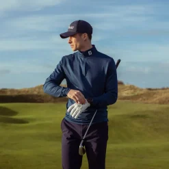 FootJoy Men's Glen Plaid Chill-Out Golf Midlayer