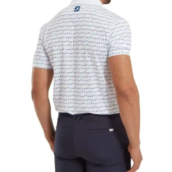 FootJoy Men's Golf Course Doodle Pique Golf Polo Shirt