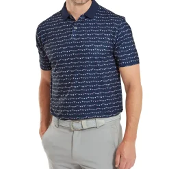 FootJoy Men's Golf Course Doodle Pique Golf Polo Shirt
