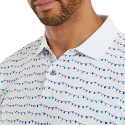 FootJoy Men's Golf Course Doodle Pique Golf Polo Shirt