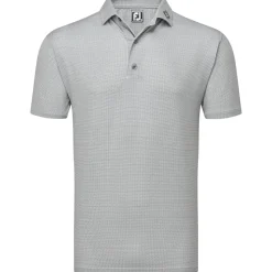 FootJoy Men's Octagon Print Lisle Golf Polo Shirt