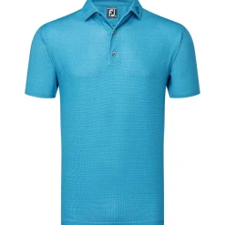 FootJoy Men's Octagon Print Lisle Golf Polo Shirt