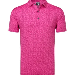 FootJoy Men's Painted Floral Golf Polo Shirt