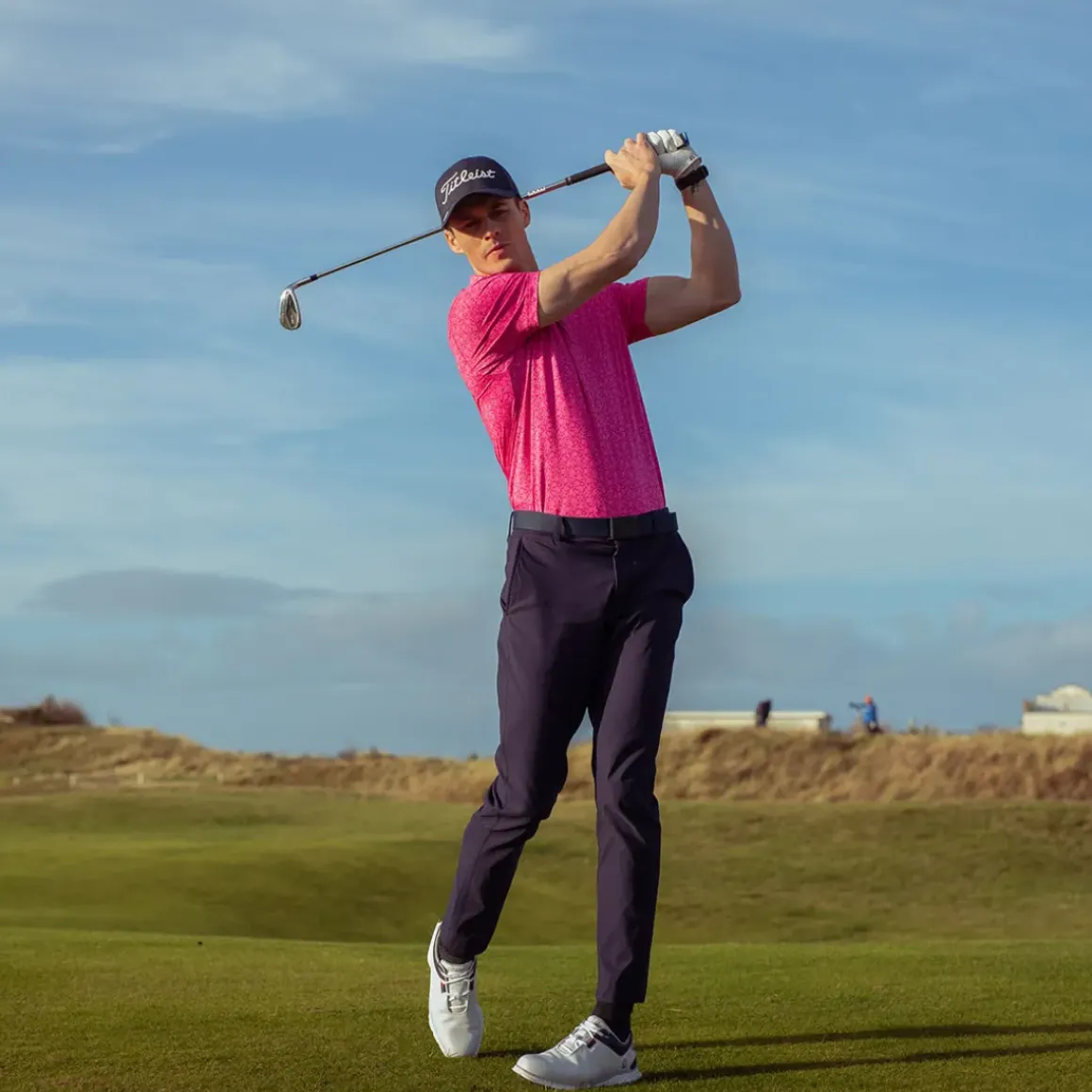 FootJoy Men's Painted Floral Golf Polo Shirt