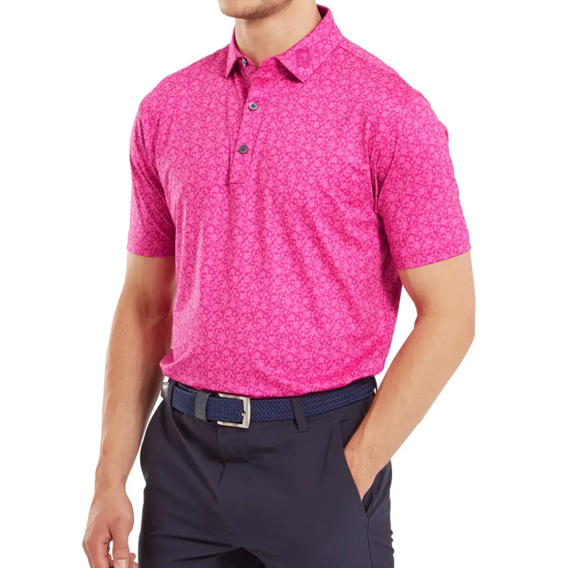 FootJoy Men's Painted Floral Golf Polo Shirt
