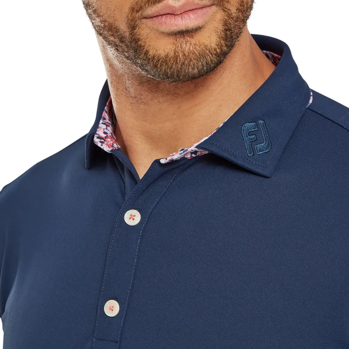 FootJoy Men's Primrose Trim Pique Golf Polo Shirt