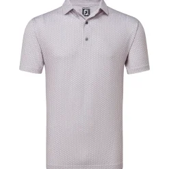 FootJoy Men's Scallop Shell Foulard Lisle Golf Polo Shirt