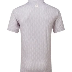 FootJoy Men's Scallop Shell Foulard Lisle Golf Polo Shirt