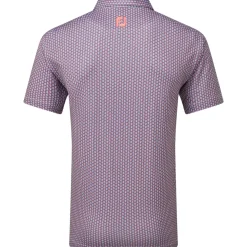 FootJoy Men's Scallop Shell Foulard Lisle Golf Polo Shirt