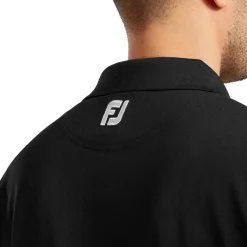 FootJoy Men's Stretch Pique Solid Knit Collar Golf Polo Shirt