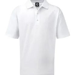 FootJoy Men's Stretch Pique Solid Knit Collar Golf Polo Shirt