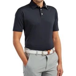 FootJoy Men's Stretch Pique Solid Colour Golf Polo Shirt