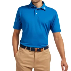 FootJoy Men's Stretch Pique Solid Colour Golf Polo Shirt