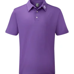 FootJoy Men's Stretch Pique Solid Colour Golf Polo Shirt