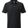 FootJoy Men's Stretch Pique Solid Colour Golf Polo Shirt