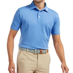FootJoy Men's Stretch Pique Solid Colour Golf Polo Shirt