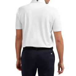 FootJoy Men's Stretch Pique Solid Colour Golf Polo Shirt