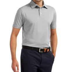 FootJoy Men's Stretch Pique Solid Colour Golf Polo Shirt