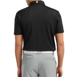 FootJoy Men's Stretch Pique Solid Colour Golf Polo Shirt