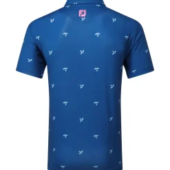 FootJoy Men's Thistle Print Lisle Golf Polo Shirt