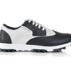 GOLFINO Ladies Aurora Brogue Waterproof Spikeless Golf Shoes