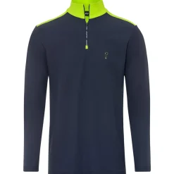 GOLFINO Men's Living Logo Zip Golf Midlayer
