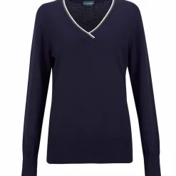 GOLFINO V-Neck Knitted Ladies Sweater
