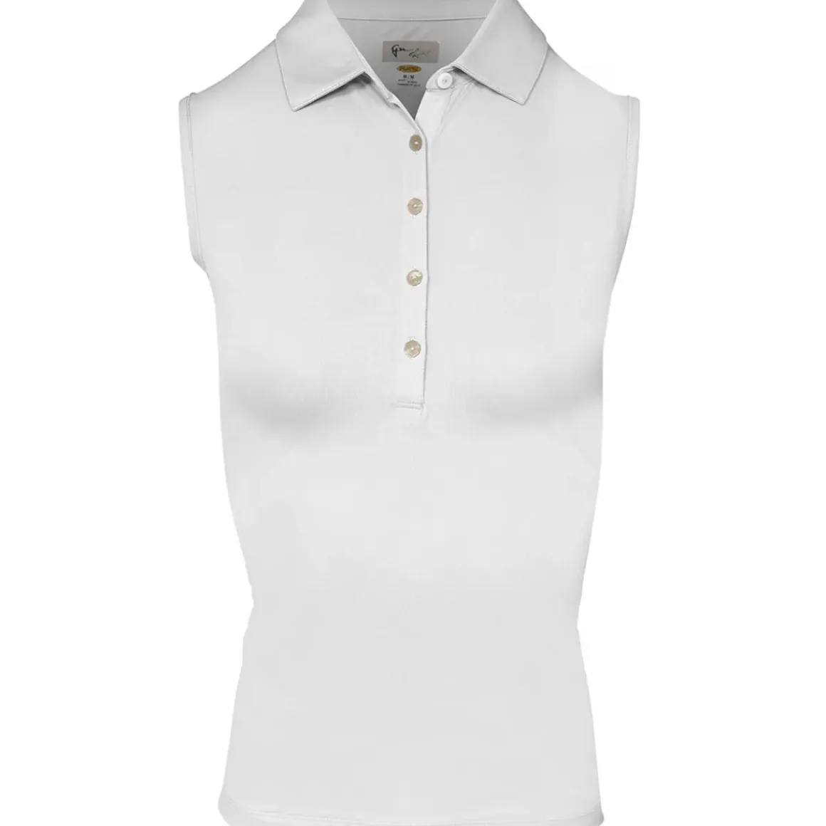 Greg Norman Ladies Freedom Pique Sleeveless Golf Polo Shirt