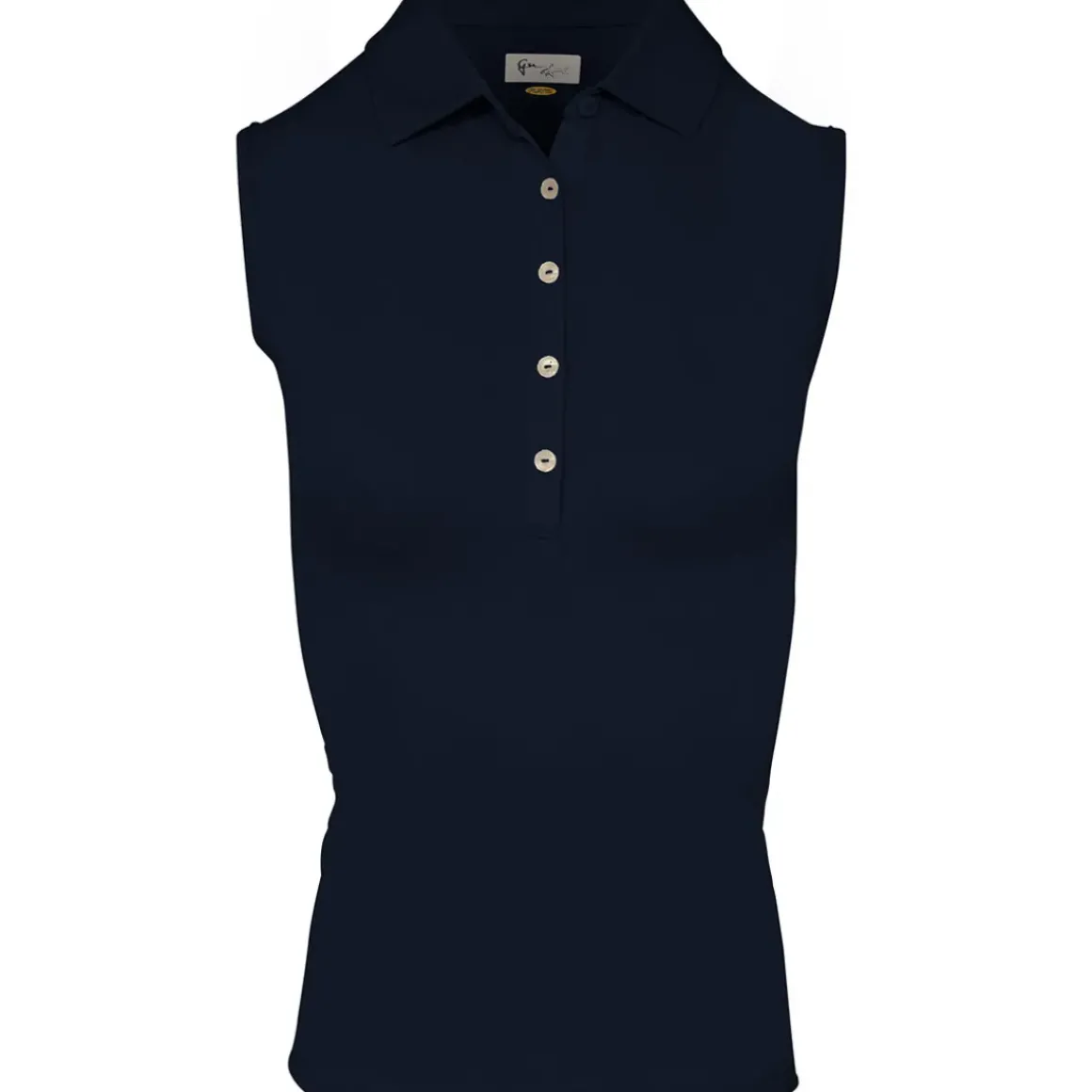 Greg Norman Ladies Freedom Pique Sleeveless Golf Polo Shirt