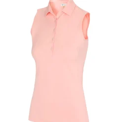 Greg Norman Ladies Freedom Pique Sleeveless Golf Polo Shirt