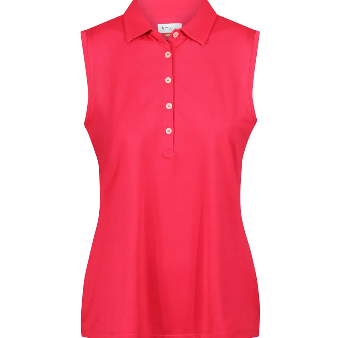 Greg Norman Ladies Freedom Pique Sleeveless Golf Polo Shirt