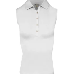 Greg Norman Ladies Freedom Pique Sleeveless Golf Polo Shirt